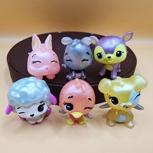6 Hatchimals CollEGGtibles Spring Basket Lot Beebull Lambit Bunny Baker